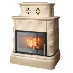 Kachlová kamna ABX Karelie exklusive, kachlový sokl, Písková